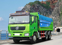 Подержанный самосвал SHACMAN X3000 6x4, 375 л.с., для тяжелых условий эксплуатации, зеленый, для городского строительства и перевозки грунта