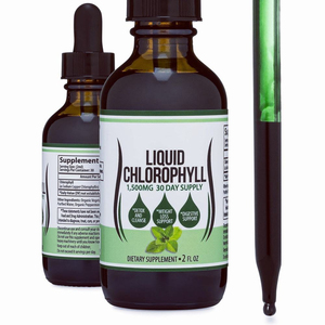 En stock : Chlorophylle liquide orale 1500 mg, saveur menthe, gouttes de chlorophylle liquide, détoxifiant et purifiant pour la perte de poids et la santé digestive - Product Image 2