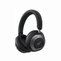 Soundcore Space One Pro 耳机带耳机盒，超快速充电，自适应主动降噪耳机，由 6 个麦克风驱动