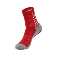 Chaussettes de football, chaussettes de compression avec coussinets en caoutchouc antidérapants, fond en tissu éponge épaissi, respirant, polyester, coton, ODM