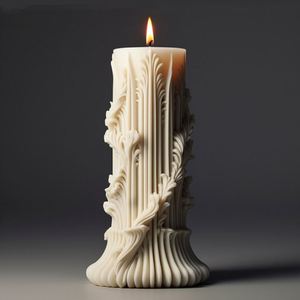 New Ideas Unique Silicone Molds 3D Cylinder Scented Candle Silicone Mould for Candle Making Handmade Aromatherapy Candles Soaps - Product Image 5