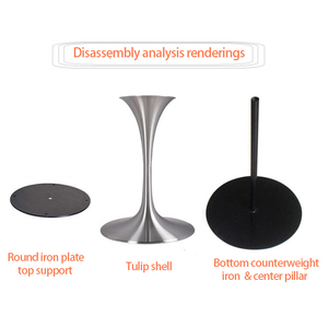 Fourniture <span class=keywords><strong>de</strong></span> pièces <span class=keywords><strong>de</strong></span> Base <span class=keywords><strong>de</strong></span> <span class=keywords><strong>Table</strong></span> en métal tulipe, pieds <span class=keywords><strong>de</strong></span> <span class=keywords><strong>table</strong></span> en métal bon marché, vente en gros - Product Image 6