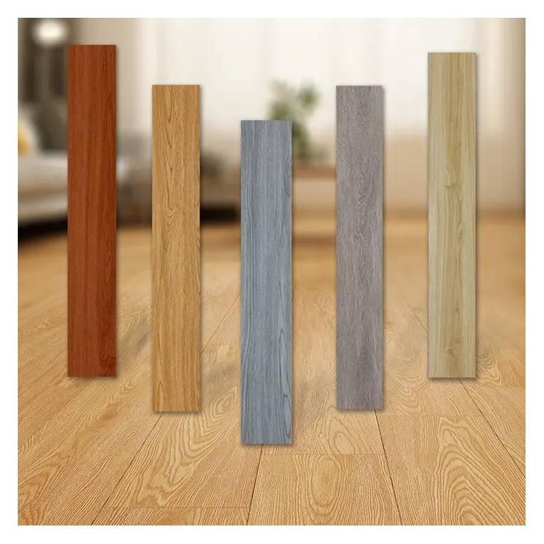 vinyl flooring sticker pvc wooden flooring with glue strong adhesive floor sticker tiles