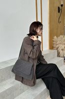 EMG7672 Sac fourre-tout tendance personnalisé en cuir véritable de luxe pour femme – Sac à bandoulière souple en cuir de créateur