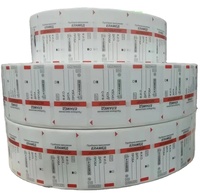 Autocollant d'étiquette de tube à essai de papier médical revêtement UV autocollant adhésif imperméable pour les étiquettes de réactif d'échantillonnage de virus de prélèvement sanguin