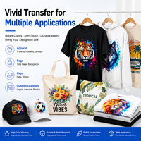 Film de transfert DTF pour animaux de compagnie, lavable et durable, pour imprimante Epson XP600 I3200, pour impression thermique sur T-shirts et vêtements, approvisionnement en gros