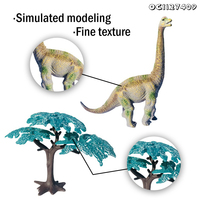 Figurines de dinosaures réalistes en PVC personnalisables, fabricants de figurines, dinosaures à long cou, modèle 3D en kit pour la promotion en gros
