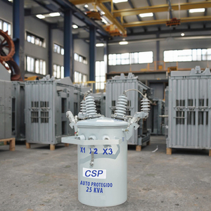 Transformateur monophasé monté sur poteau, type huile, 6 kV 11 kV, abaisseur de tension, distribution d'énergie, direct usine - Product Image 6