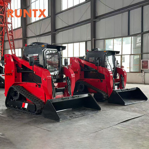 RUNTX 1ton 1000kg 55kw 75hp diesel Crawler Skid Steer <strong>Loader</strong> with 0.5m&sup3; Bucket Capacity - Product Image 2