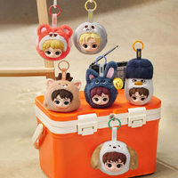 Porte-monnaie mini POP MART RIIZE Fluffy Club, porte-clés, porte-monnaie, breloque de sac, article de collection Kpop, cadeau pour les fans