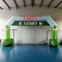 Arco Inflable de 8m para Carreras, Línea de Meta, Resistente al Agua, Tela Oxford Duradera, Logotipo Personalizado para Maratones y Eventos Deportivos, Directo de Fábrica
