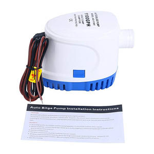 Bomba de achique automática de 1100 GPH, CC 12V/24V, autocebante, pequeña, para drenaje de yates y embarcaciones de pesca - Product Image 3