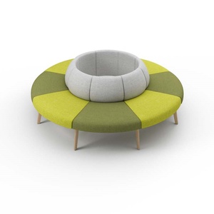 High Quality Back Partition <b>Sofa</b> Durable Public Waiting Room Furniture Modern <b>Office</b> Reception <b>Sofa</b> - Product Image 2