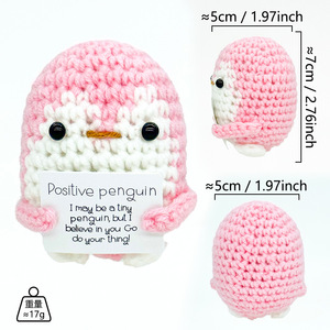 Muñeca Tejida a Mano, Linda y Adorable, Adorno <span class=keywords><strong>de</strong></span> Escritorio con Energía Positiva, Regalo para Todos, Tostada Blanca Lechosa (Tarjeta N) - Product Image 5