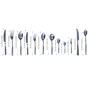 Ensemble de couverts de restaurant moderne exquis de haute qualité avec vaisselle en acier inoxydable 304 à vendre - Product Image 1