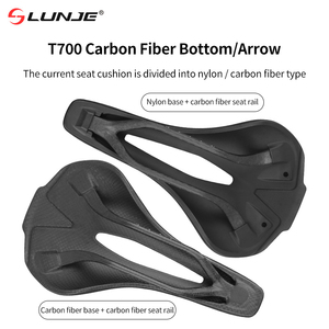 <span class=keywords><strong>Sella</strong></span> per <span class=keywords><strong>Bicicletta</strong></span> LUNJE Ultraleggera Cava Stampata in 3D Comoda e Traspirante con Cuscino a Nido d'Ape in Fibra di Carbonio - Product Image 2