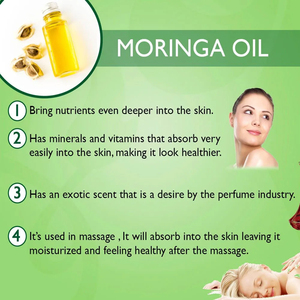 Pure Natural Organic <span class=keywords><strong>Moringa</strong></span> Seed <span class=keywords><strong>Oil</strong></span> Óleo Essencial <span class=keywords><strong>Raw</strong></span> do fabricante para cuidados com a pele Sweet Odor OEM Supply - Product Image 3