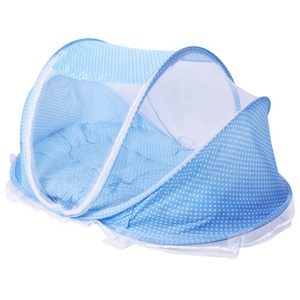 Travel Baby Crib Mosquito Net with Elastic Bottom See Through Mesh for Stroller Car Seat <b>Scratch</b> Proof Fold - Product Image 6
