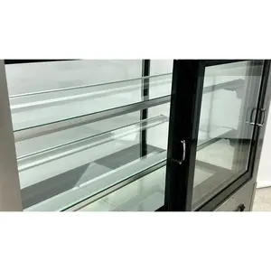 सर्वश्रेष्ठ मूल्य केक प्रदर्शन फ्रीजर बेकरी वाणिज्यिक ग्लास रेफ्रिजरेटर स्टेनलेस में प्रदर्शन - Product Image 6