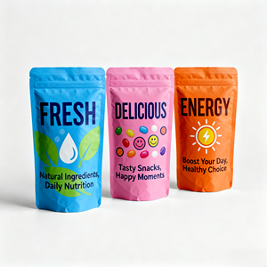 Tùy chỉnh in chống ẩm đứng lên Túi Túi Whey Protein bột doypack với ống đồng in Ziplock đứng lên túi - Product Image 1