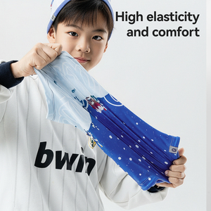 Masque facial multifonctionnel <span class=keywords><strong>ROCKBROS</strong></span> pour enfants, doublé polaire, chaud, pour l'automne/hiver, écharpe de ski, bonnet de cyclisme, capuche couvrant les oreilles - Product Image 5