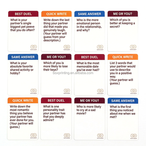 Juego de Cartas con Preguntas para Parejas, Juego de Mesa Sostenible para Fiestas, Juego Educativo de Preguntas y Respuestas con Paño de Limpieza - Product Image 3