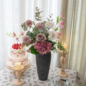 CallaFloral <b>Artificial</b> Flowers <b>Bouquet</b> Plastic Woven Fabric Wedding Home Decor CF02133 - Product Image 1