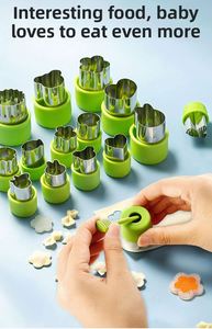 Home Kitchen 5-Piece Stainless Steel Set Fruit/Vegetable Cutter Cookie Embossing <b>Mold</b> for <b>Cakes</b> Tools - Product Image 4