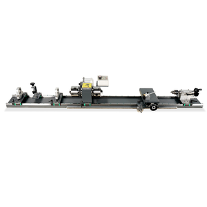 Torno de alta precisión horizontal de doble husillo y doble mandril de doble vía para reparación de tacos y palos de billar - Product Image 5