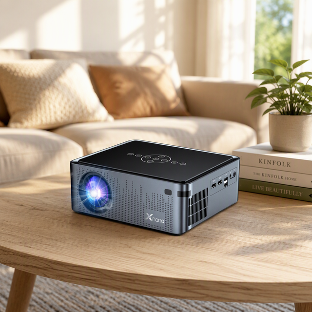 Zkmagic ZKPLX1PRO Smart Mini LED Projector Android 9.0 350 ANSI Lumens Native 1080P 4K Portable Home Theater Projector