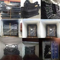 Chenilles en caoutchouc de qualité supérieure pour le fabricant durable de fournisseur de pièces de train d'atterrissage d'excavatrice de chargeur de moissonneuse