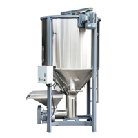 Mélangeur vertical automatique sous vide en acier inoxydable pour le mélange de poudres sèches et de granulés à haute efficacité