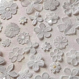 Custom New Beauty Design Lace Applique For Clothing