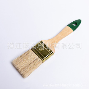 Brocha plana para pintar con cerdas de cerdo y mango de madera de 12-20 mm, fabricada en Zhenjiang, para pintar. - Product Image 1