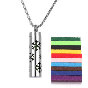 Stainless Steel Open <b>Locket</b> Aroma Scent Perfume Necklace - Product Image 3