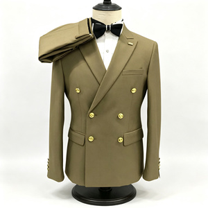 Trajes y Blazers Premium de Fábrica OEM, <span class=keywords><strong>Traje</strong></span> de Negocios para <span class=keywords><strong>Hombre</strong></span>, Corte Slim Fit, Estilo <span class=keywords><strong>Italiano</strong></span>, Semi-Forrado, <span class=keywords><strong>Traje</strong></span> de Etiqueta para Boda - Product Image 2