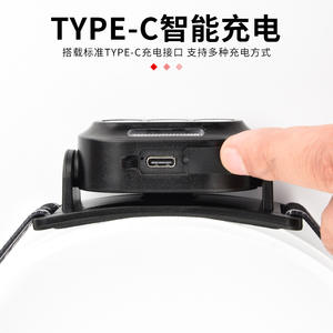 Strong Wolf Mini Led Headlamp 500mah Rechargeable Outdoor Work Light Red White Light High Intensity - Product Image 4