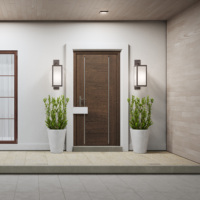 Portes intérieures modernes en gros de 8 pieds, portes en bois pour cuisine, conception ignifugée, porte en bois pour pièce