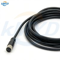 Câble de connexion étanche M8 à 4 broches mâle-femelle avec câble en silicone/PVC de 1 m 24 AWG pour la robotique
