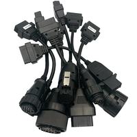 Adaptateur OBD1 vers OBD2 8 en 1, ensemble de câbles adaptateur OBD, outil de diagnostic automobile 8 en 1, câble pour démarrage de voiture