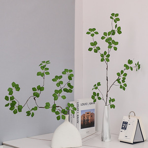 Campana Colgante Japonesa Simple Verde con Hojas Artificiales de Guanyin, Estilo Bosque, para Decoración del Hogar, Arte Floral, Arreglo para Mesa de Comedor - Product Image 4