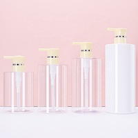 Bouteilles de lotion en plastique transparent de 650 ml avec pompe, 300 750 cc, savon liquide pour la vaisselle, 1 litre, emballage vide pour shampoing et après-shampoing