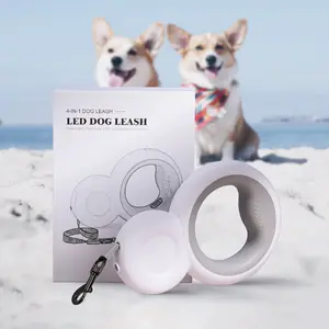 Cane con manico antiscivolo colorato personalizzato con borsa a cacca a LED torcia da viaggio per cani