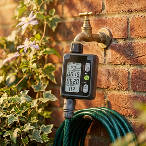 Programmateur d'arrosage analogique automatique pour tuyau d'arrosage de jardin, utilisation extérieure, écologique, installation facile, manuel - Product Image 1
