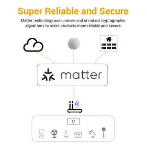 Matter Smart Plug 15A/1800W Wi-Fi Plug Outlet For Smart Home Devices Apple Home Alexa Google Home Smart Life Indoor Matter Plug