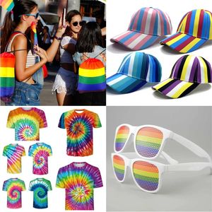 Love Wins Pride Products Durable Rainbow Car Flags Hand Banners Gafas <span class=keywords><strong>de</strong></span> sol Pins Hood Covers Camisetas Lanyards-Stylish Pennant - Product Image 4