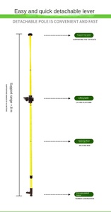 <span class=keywords><strong>Support</strong></span> de niveau de 3.6m Tige télescopique en alliage d'aluminium Jauge murale <span class=keywords><strong>laser</strong></span> de 4.2m Norme d'extension de levage - Product Image 5