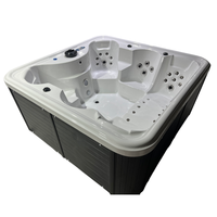 Baignoires Spa en Acrylique Modernes pour 6 Personnes à Prix Bas, Vente en Gros Directe de Fournisseurs Chinois, avec 10 Jets, Garantie 5 Ans, pour Hôtels et Jacuzzi Extérieur