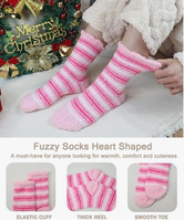 Chaussettes douces et moelleuses pour femmes, personnalisées, épaisses, en peluche, pour un usage quotidien, avec un motif exclusif