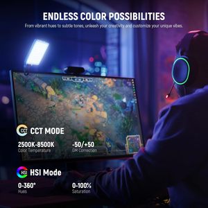 <span class=keywords><strong>Neewer</strong></span> Vl67c <span class=keywords><strong>Rgb</strong></span> Cri97 2000mah support de chaussure froide comme lumière de caméra Selfie lumière avec contrôle de l'application 94 Led Portable pour téléphone - Product Image 4